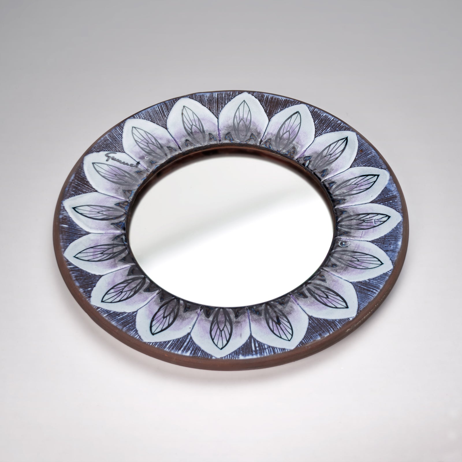 Alingsås Keramik ceramic mirror, Sweden, 1960s – Pulper & Cobbs