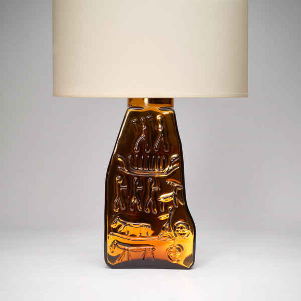 Gustav Leek glass lamp